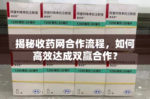 泰安揭秘收药网合作流程，如何高效达成双赢合作？